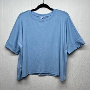 Dokotto Oversized Boxy Cropped Top Womens Small Stretch Minimalist Nautical